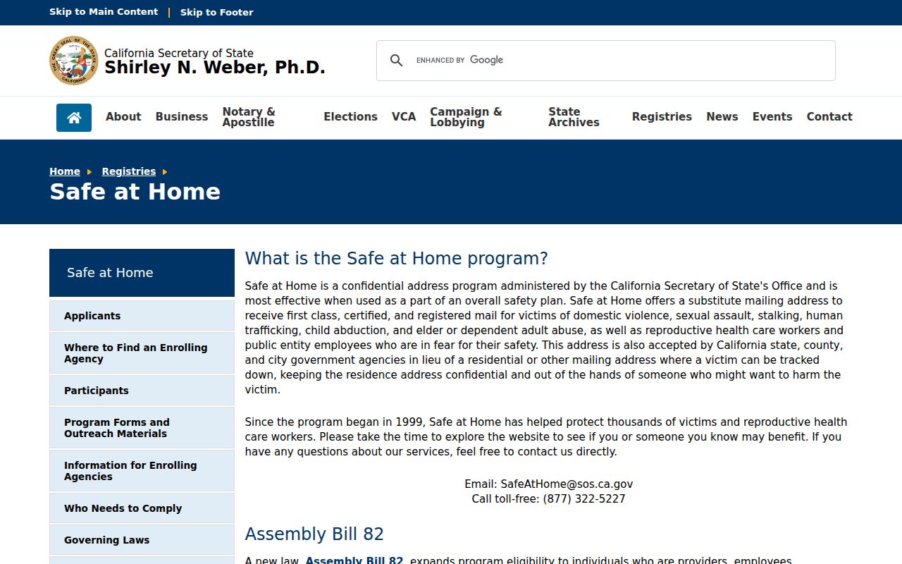 Placer County neighbors Safe at Home privacy program